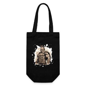 Spartaner Muskeln Gladiator Gym - Geschenkbeutel für Flaschen - Schwarz - Vorne