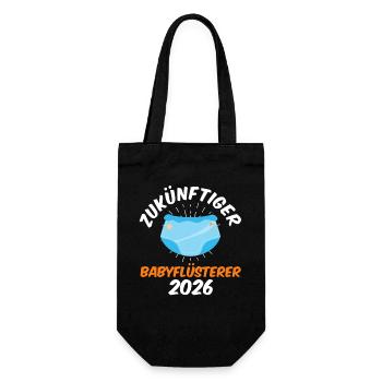 FUTUR BÉBÉ CHUCHOTEUR 2026 Drôle - Sac à bouteille - noir - Devant