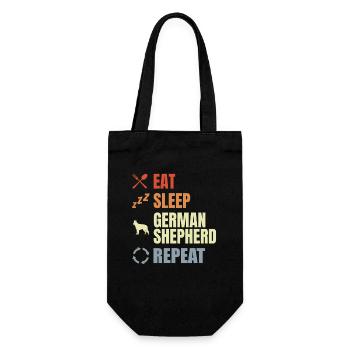 German Shepherd Routine - Gift Bag for Bottles - black - Front