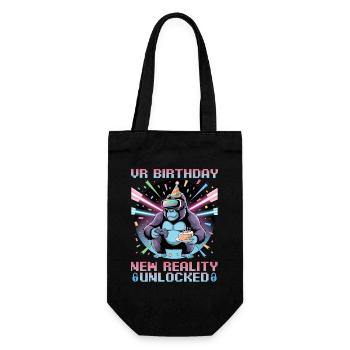 Birthday Gamer VR - Gift Bag for Bottles - black - Front