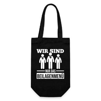 JGA Team Bräutigam Junggesellenabschied - Geschenkbeutel für Flaschen - Schwarz - Vorne