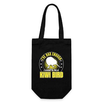 Oiseau kiwi avoir assez d’oiseau kiwi de Nouvelle-Zélande - Sac à bouteille - noir - Devant