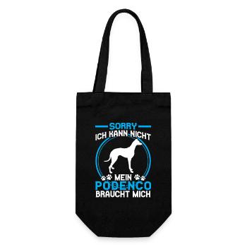 Podenco a besoin de moi Lévrier espagnol - Sac à bouteille - noir - Devant