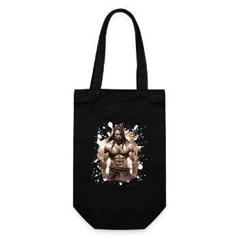 Indian Muscles Bodybuilding Chief - Gift Bag for Bottles - black - Front
