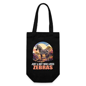 Zebras Zebra - Gift Bag for Bottles - black - Front