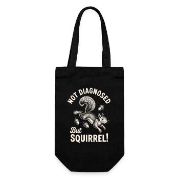 Pas diagnostiqué mais écureuil ! - Sac à bouteille - noir - Devant