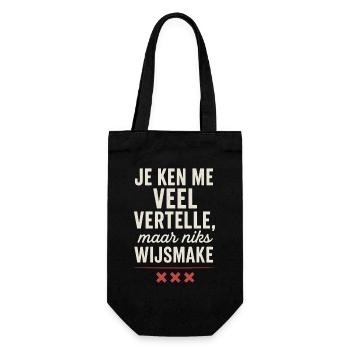 You know me a lot, but don't fool me - Gift Bag for Bottles - black - Front