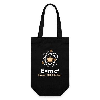 E=mc² Funny Physicist Saying Coffee Physics - Gift Bag for Bottles - black - Front