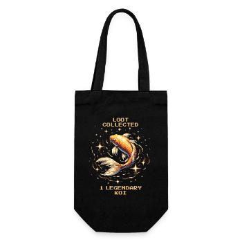 Legendary Koi Looted | Koi Breeding Collector - Gift Bag for Bottles - black - Front