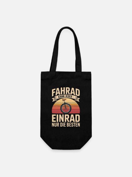 Fahrrad Kann Jeder Einrad Nur Die Besten Retro - Geschenkbeutel für Flaschen - Schwarz