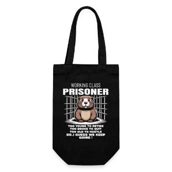 Monday Trapped Work Funny Work Outfit - Gift Bag for Bottles - black - Front