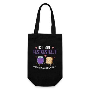 Jam and toast Friends of the Heart - Gift Bag for Bottles - black - Front