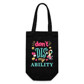 Acceptance instead of prejudice - Gift Bag for Bottles - black - Front
