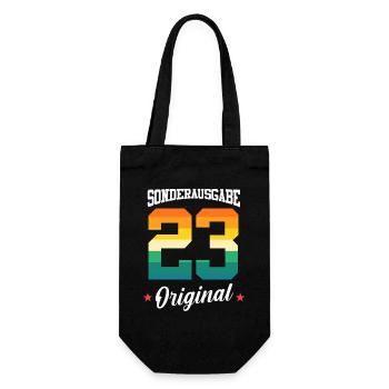23 Birthday - Gift Bag for Bottles - black - Front