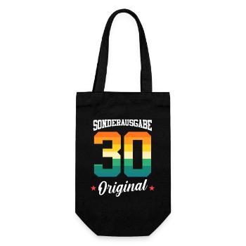 30 Geburtstag - Geschenkbeutel für Flaschen - Schwarz - Vorne