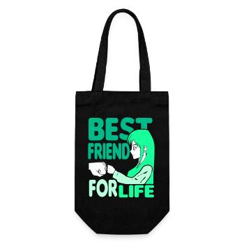 Anime Manga Otaku Kawaii Meilleurs amis Cosplay - Sac à bouteille - noir - Devant