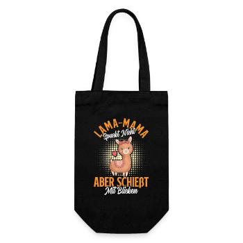 Bientôt maman LLAMA MAMAN NE CRACHE PAS REGARDS - Sac à bouteille - noir - Devant