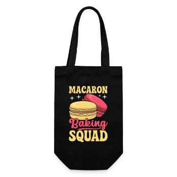 Macaron Französische Desserts - Geschenkbeutel für Flaschen - Schwarz - Vorne