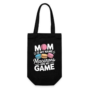 Macaron French Desserts - Gift Bag for Bottles - black - Front