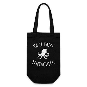 Va te faire tentaculer Humour drôle et absurde - Sac à bouteille - noir - Devant