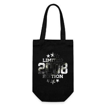LIMITED EDITION 2008 18TH BIRTHDAY - Gift Bag for Bottles - black - Front