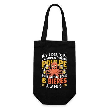 There are times I wish I was an octopus Humor - Gift Bag for Bottles - black - Front