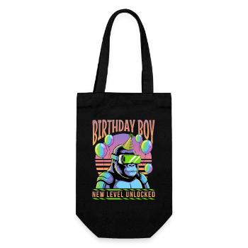 Birthday Gamer VR - Geschenkbeutel für Flaschen - Schwarz - Vorne
