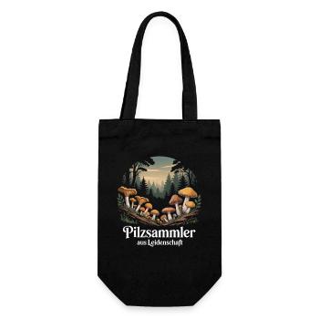 Cueillette de champignons Cueillette de champignons Chasseurs de champignons Forêt - Sac à bouteille - noir - Devant