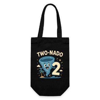 TWO NADO 2 Birthday Party Gift - Geschenkbeutel für Flaschen - Schwarz - Vorne