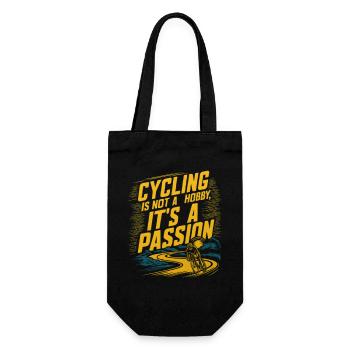 Cycling Appointment Cycling Bike Cyclist - Gift Bag for Bottles - black - Front