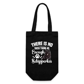Es Gibt So Etwas Wie Genug Schipperkes Nicht - Geschenkbeutel für Flaschen - Schwarz - Vorne