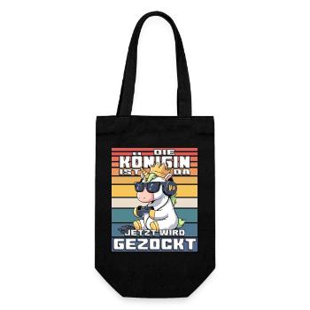Unicorn Queen Gamble - Gift Bag for Bottles - black - Front