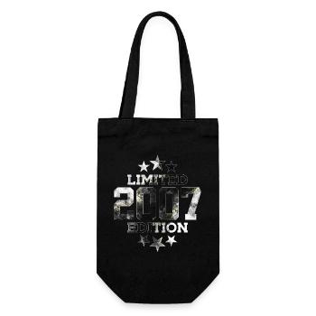 LIMITED EDITION 2007 19TH BIRTHDAY - Gift Bag for Bottles - black - Front