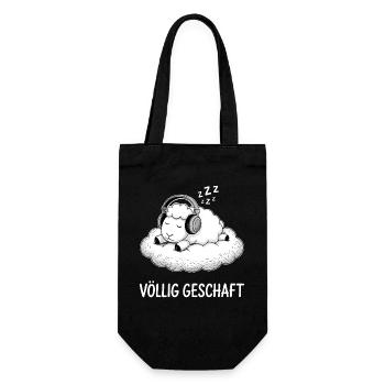 Completely done sheep design - Gift Bag for Bottles - black - Front