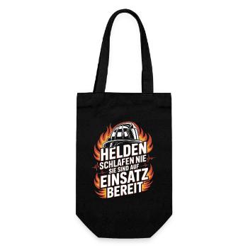 Fire department Firefighter Volunteer fire department - Gift Bag for Bottles - black - Front