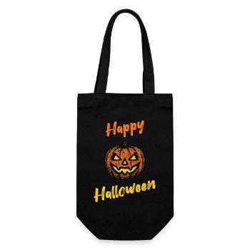 Grunge Pumpkin – Chemise Happy Halloween - Sac à bouteille - noir - Devant