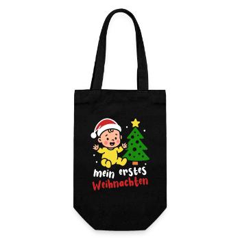 My First Christmas - Baby Parents Christmas Tree - Gift Bag for Bottles - black - Front