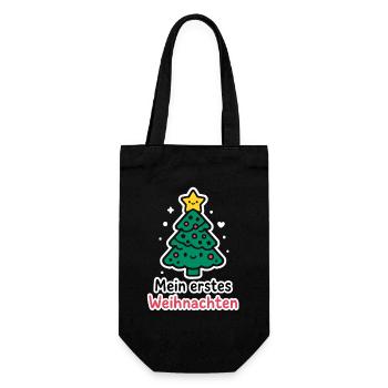 My First Christmas - Baby Parents Christmas Tree - Gift Bag for Bottles - black - Front