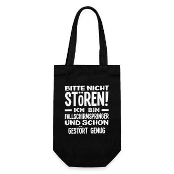 Skydiver Adrenaline Junkie Do Not Disturb - Gift Bag for Bottles - black - Front