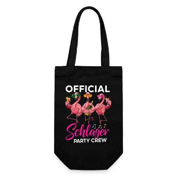 Official Schlager Party Crew - Geschenkbeutel für Flaschen - Schwarz - Vorne