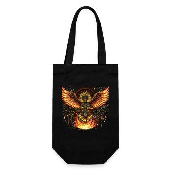 Guerrier Phénix aux Ailes de Flamme Aztèques - Sac à bouteille - noir - Devant