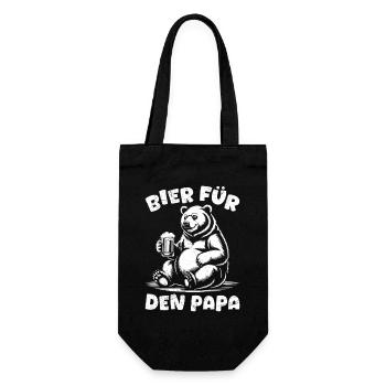 Beer drinkers BEER FOR DAD Fathers Funny - Gift Bag for Bottles - black - Front