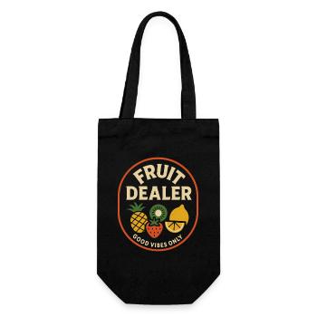 Fruit Dealer - Geschenkbeutel für Flaschen - Schwarz - Vorne