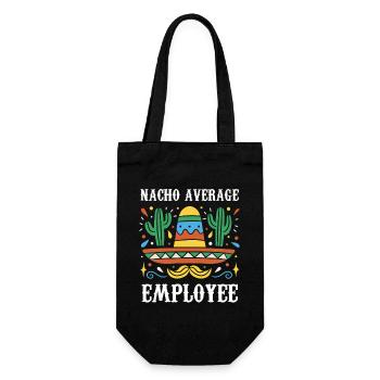 Nacho Average Employee - Geschenkbeutel für Flaschen - Schwarz - Vorne