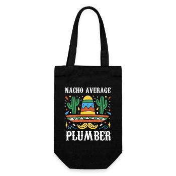 Nacho Average Plumber - Geschenkbeutel für Flaschen - Schwarz - Vorne