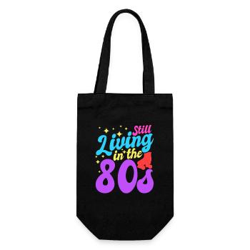 Still living in the 80s - Gift Bag for Bottles - black - Front