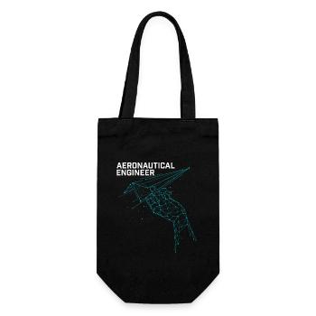 Ingénieur aéronautique Avion Science Nerd Cadeau - Sac à bouteille - noir - Devant