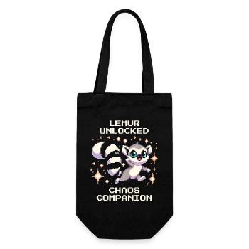 Lemur Unlocked | Chaos Companion, RPG - Gift Bag for Bottles - black - Front
