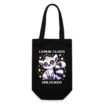 Lemur Class Unlocked | RPG, Leveling - Gift Bag for Bottles - black - Front