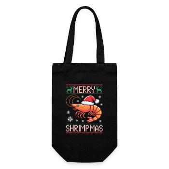 Joyeux Noël Moche Crevettes - Sac à bouteille - noir - Devant